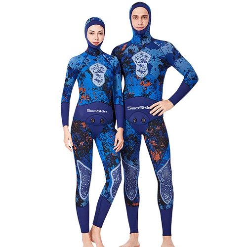 Seaskin 5mm Camo 2 Piece Long John Thermo Spearfishing Wetsuit  -Professional surfing wetsuits, scuba diving wetsuits,swimwear,shenzhen  seaskin wetsuit manufacturer